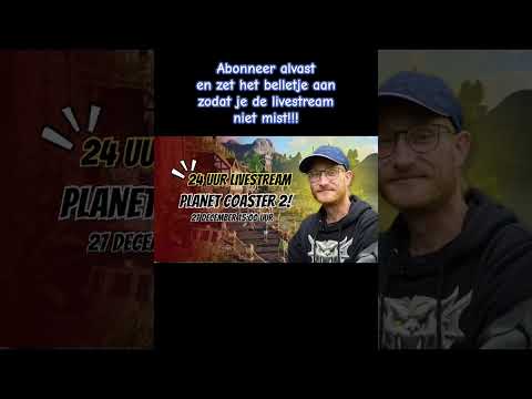 🔥 24 UUR Livestream Planet Coaster 2 – Start 27 december om 15:00! | Theme Park Holland #shorts